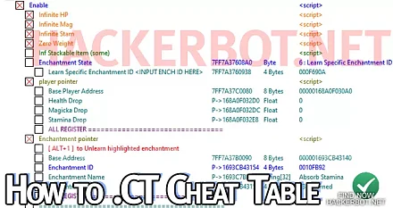 cheat table ct file tutorial