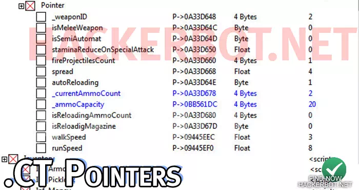 cheat engine pointer table