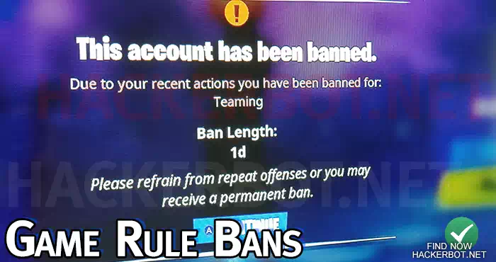 game rule bans