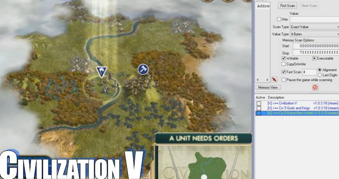 can you use cheat engine in Civilization 5