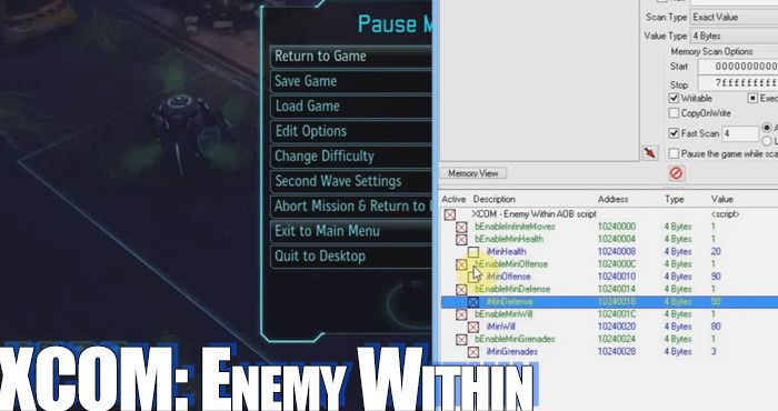 xcom enemy within cheats pc