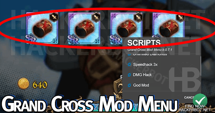 grand cross mod menu