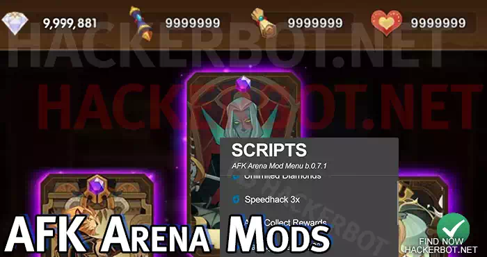 Afk Arena Hacks Mods Bots And Cheats For Ios Android Mobile - roblox aimbot script for hex arena shooter