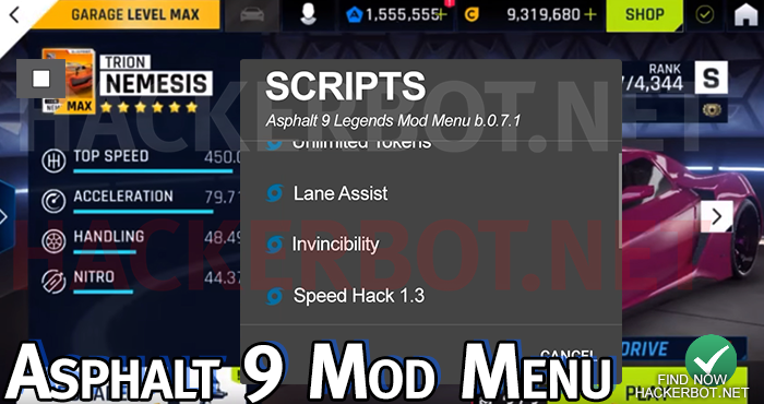 asphalt 9 legends cheat engine cheat table