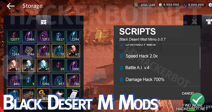 black desert mobile mods