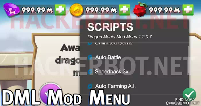 dragonmania mod menu hacks android ios