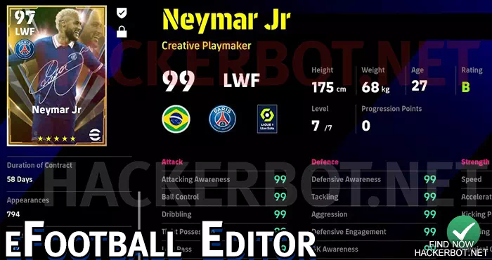efootball player editor