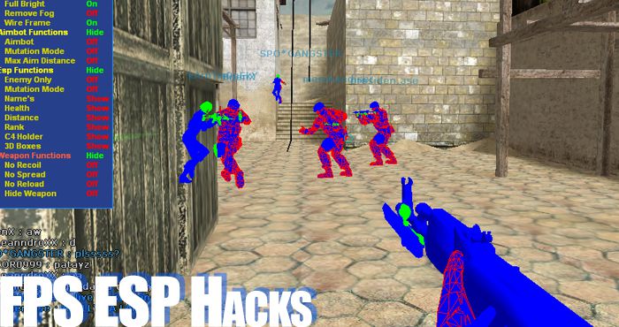 esp aimbot wall hacks roblox first person shooter gui