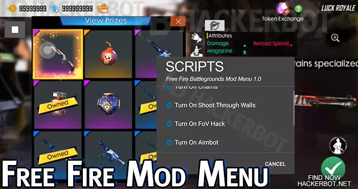free fire mod menu android ios