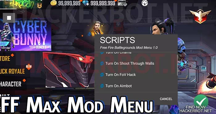 ff max mod menu