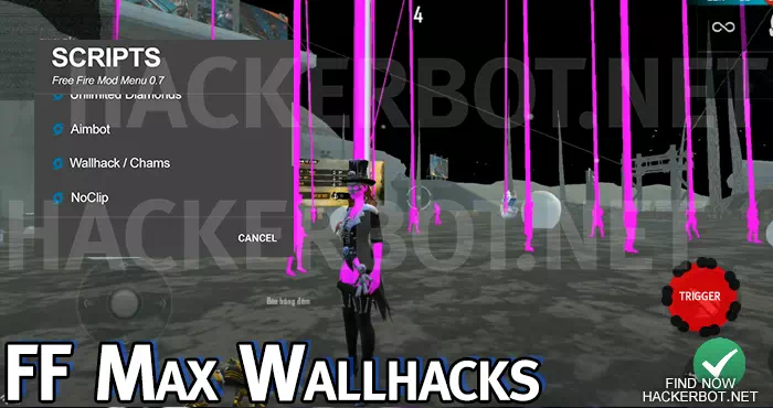 free fire max see through walls