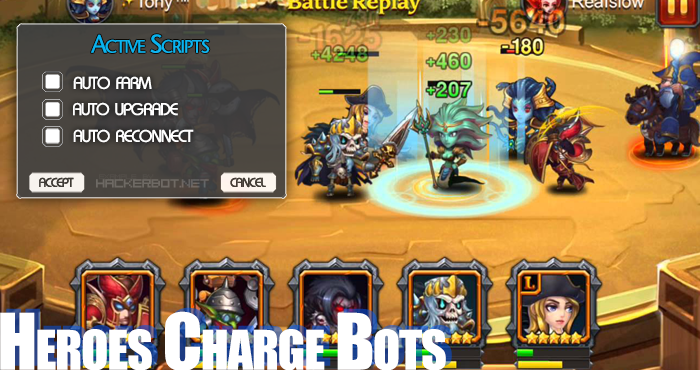 heroescharge farming bots