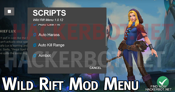 wild rift mod menu