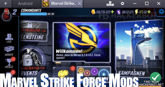 marvel strike force cheats