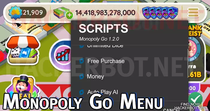monopoly go features menu