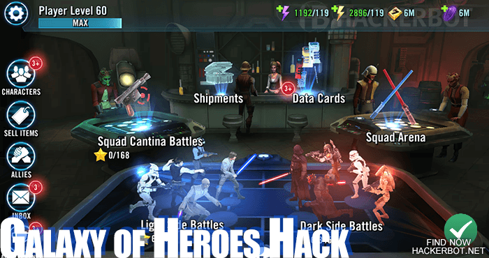 cheats for star wars heroes of the galaxy