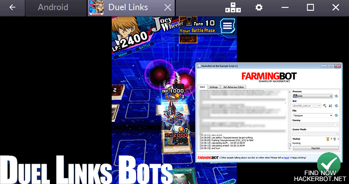 how to make a bot to auto duel gate yugioh duel links