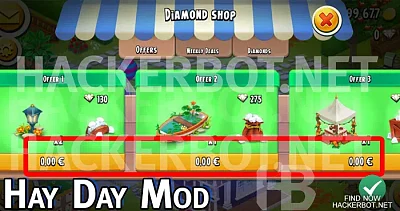hay day menu