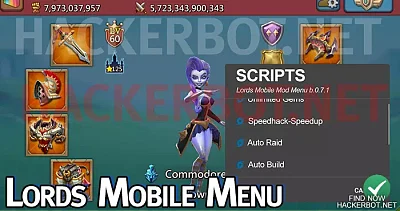 Lords Mobile Menu