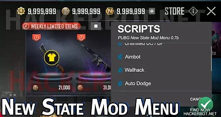 New State menu features