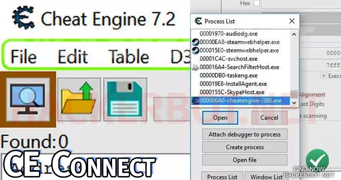 cheat engine connect game