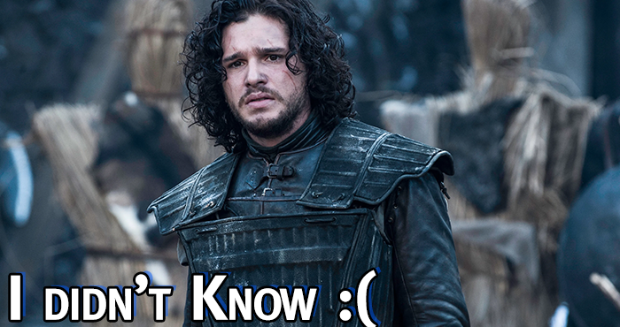 john snow knows nothing