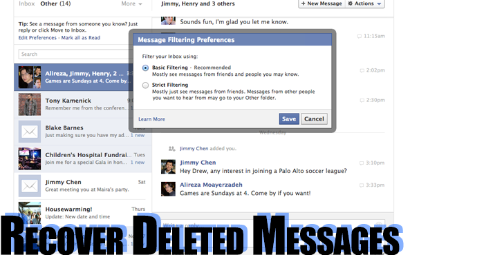 how to recover deleted facebook messages