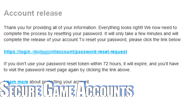 secure hacked game account password