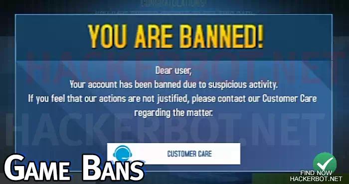 game account ban banned