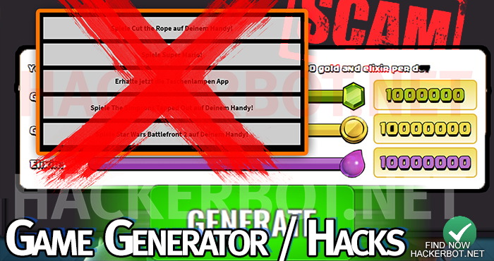 Game Generators And Website Game Hacks Scams Explained - scam bots roblox wiki