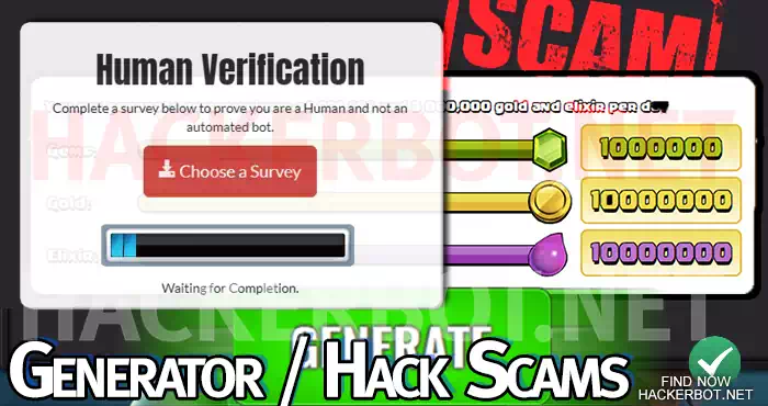 game hack generator verification scam