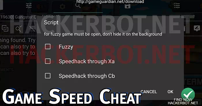 modify game speed mod menu