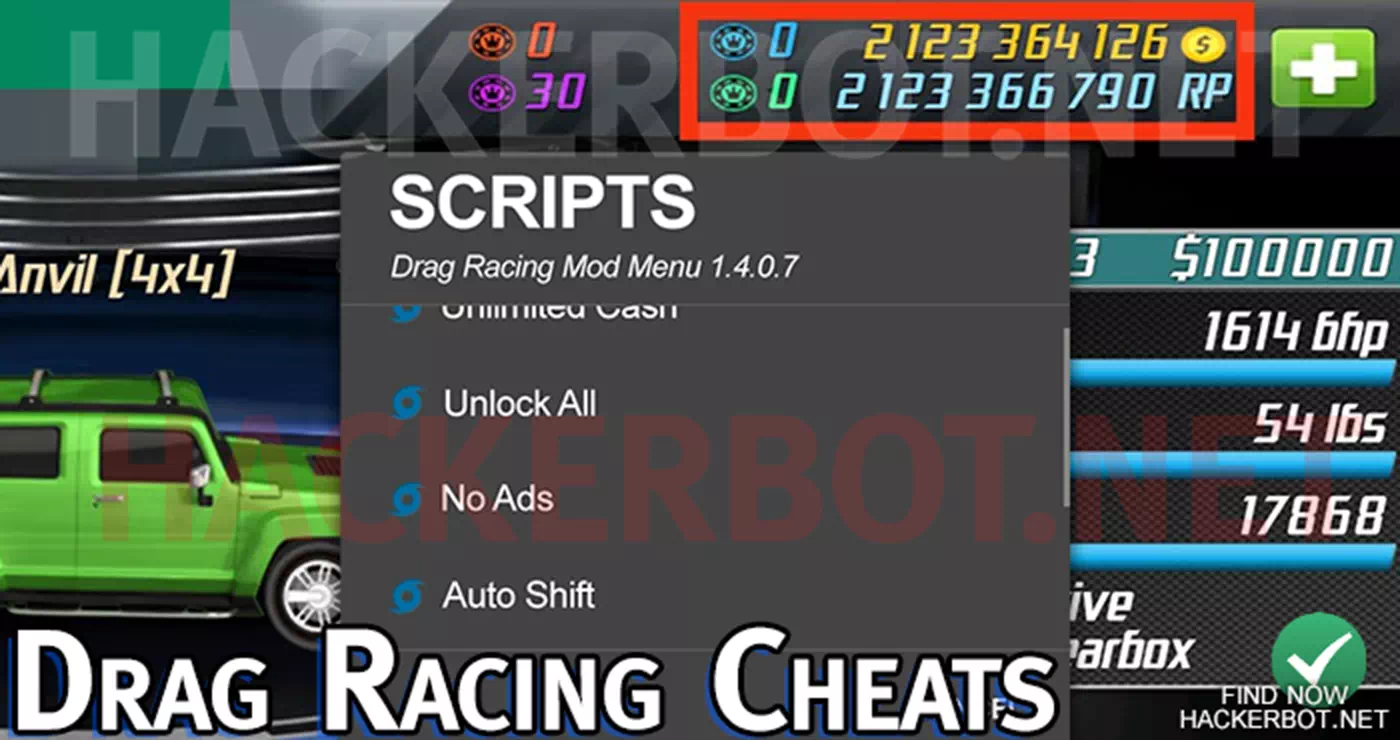 Drag Racing Cheats