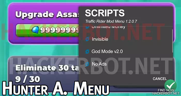 Hunter Assassin Menu Features