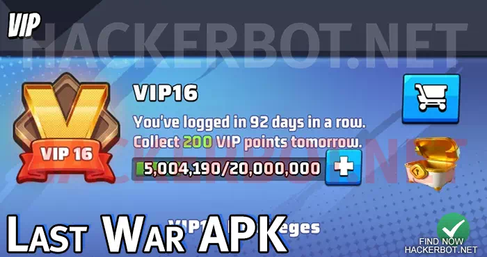 last war survival VIP level