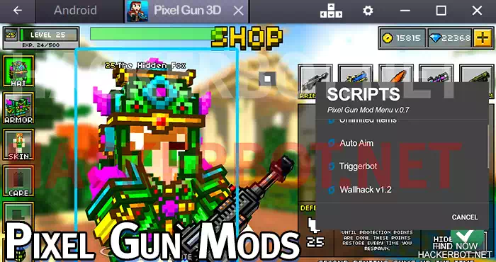 in game menu screenshot